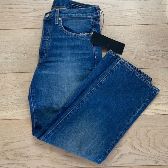 Made in USA by EDWIN! NEW! KALI straight leg cropped jeans. 100% organic cotton - Picture 8 of 9